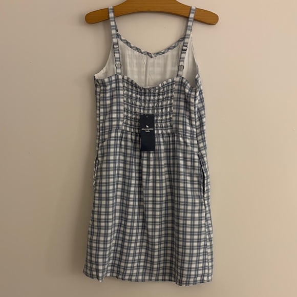 Abercrombie Kids Blue and White Sleeveless Slip Dress - Picture 2 of 4